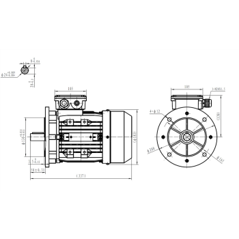 Silnik elektryczny 1,1kW 900 obr/min. 90B5